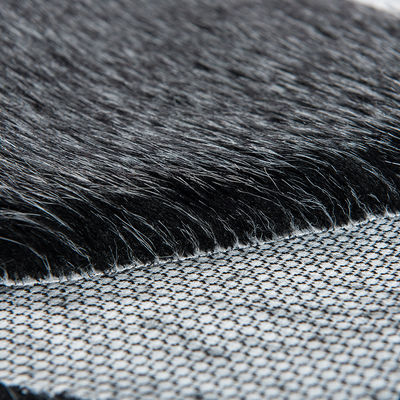 Materiale di schiena artificiale al 100% di arcilica Jacquard pelliccia lunga tessuto di pelliccia finta per indumenti