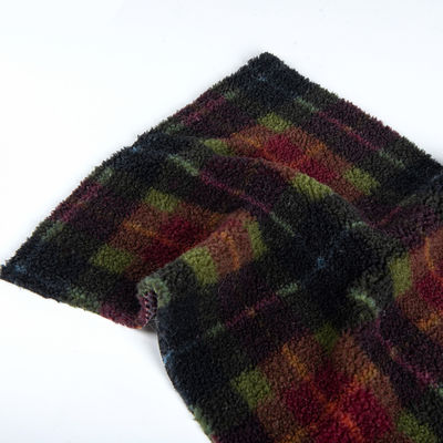 Tessuto Teddy 100% in poliestere Jacquard tessuto Sherpa Perfetto per coperte
