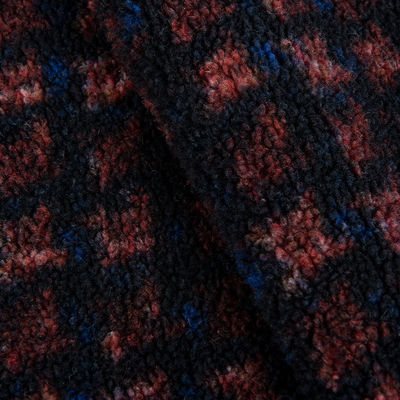 Tessuto Teddy 100% in poliestere Jacquard tessuto Sherpa Perfetto per coperte