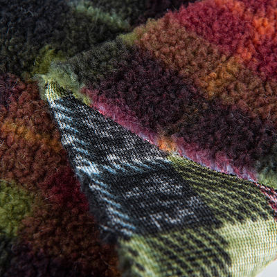 Tessuto Teddy 100% in poliestere Jacquard tessuto Sherpa Perfetto per coperte