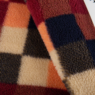 Tessuto Teddy 100% in poliestere Jacquard tessuto Sherpa Perfetto per coperte