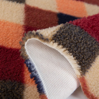 Tessuto Teddy 100% in poliestere Jacquard tessuto Sherpa Perfetto per coperte