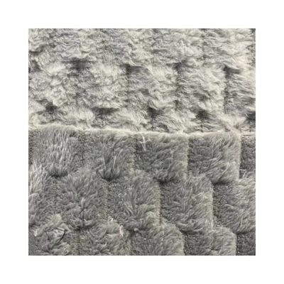 Tissu di velluto Sherpa morbido per coperte 100% poliestere
