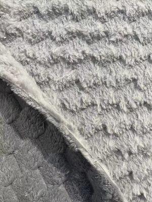 Tissu di velluto Sherpa morbido per coperte 100% poliestere