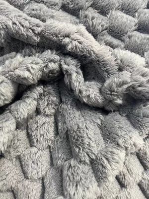 Tissu di velluto Sherpa morbido per coperte 100% poliestere