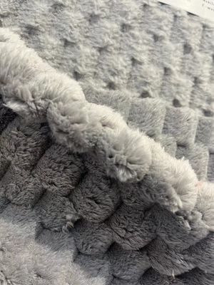 Tissu di velluto Sherpa morbido per coperte 100% poliestere
