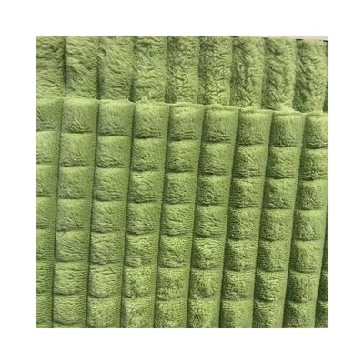 Tessuto a piastre a doppio lato di lana di flanello per coperte invernali Super Soft 100 Polyester