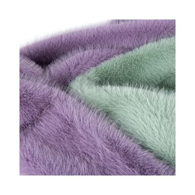 100% tessuto di poliestere di peluche capelli lunghi tessuti di pelliccia finta per abbigliamento