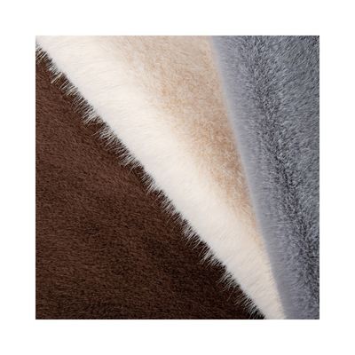 Peso medio 360 gm 100% poliestere pelliccia di coniglio tessuti di pelliccia finta per abbigliamento invernale