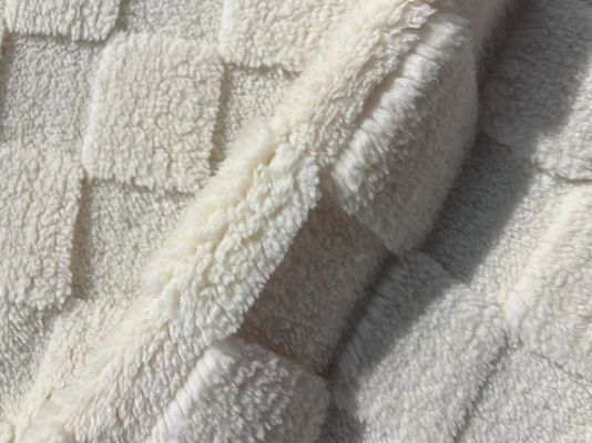 Tessuto di velluto a disegno Jacquard a maglia morbida per Shu Velveteen Double Side Mirco Sherpa