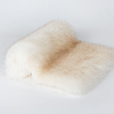 Peso elevato Tecnica di supporto a maglia di peluche Capelli lunghi Pile di pelliccia finta morbida per e tessuto