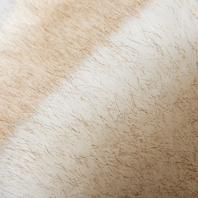 Peso elevato Tecnica di supporto a maglia di peluche Capelli lunghi Pile di pelliccia finta morbida per e tessuto