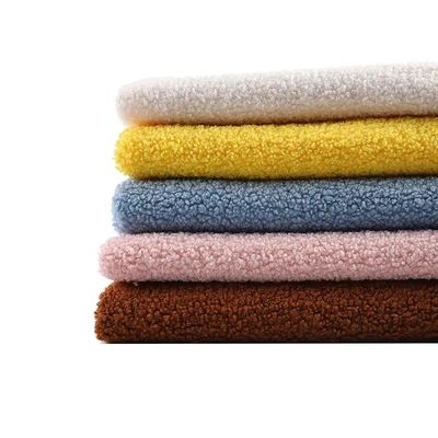 Tessuto di pelliccia da orsacchiotto per cappotto invernale Larghezza 58/60" Qualsiasi colore in PANTONE può essere fornito