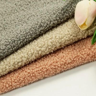 Tessuto di pelliccia da orsacchiotto per cappotto invernale Larghezza 58/60" Qualsiasi colore in PANTONE può essere fornito