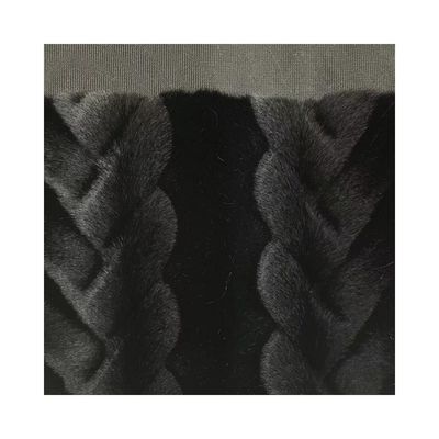 Soft Hand Feel False Black Coat con 1150g/m di peso e tecnici di supporto a maglia