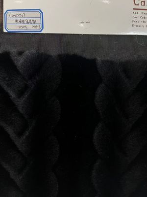 Soft Hand Feel False Black Coat con 1150g/m di peso e tecnici di supporto a maglia
