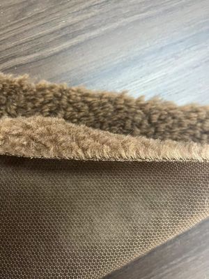 Tessuto artificiale morbido di pelliccia finta Sherpa Teddy con materiale anteriore 100% poliestere