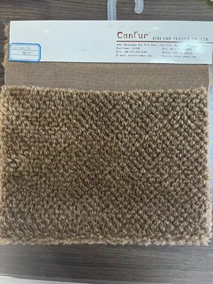 Tessuto artificiale morbido di pelliccia finta Sherpa Teddy con materiale anteriore 100% poliestere
