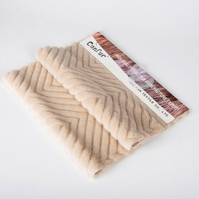 Larghezza 58/60 "Colore personalizzato 100% poliestere spazzolato tessuto di pelliccia finta tessuto di peluche campione gratuito