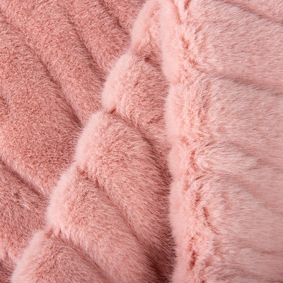 Larghezza 58/60 "Colore personalizzato 100% poliestere spazzolato tessuto di pelliccia finta tessuto di peluche campione gratuito