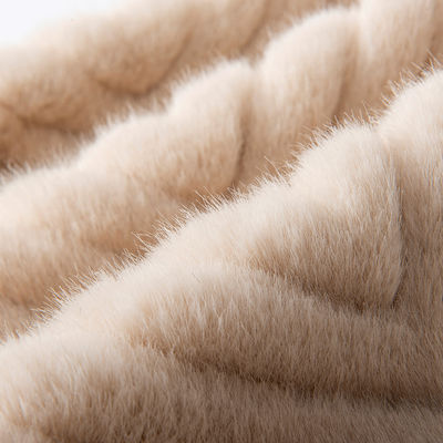 Larghezza 58/60 "Colore personalizzato 100% poliestere spazzolato tessuto di pelliccia finta tessuto di peluche campione gratuito