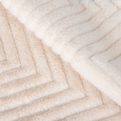 Larghezza 58/60 "Colore personalizzato 100% poliestere spazzolato tessuto di pelliccia finta tessuto di peluche campione gratuito