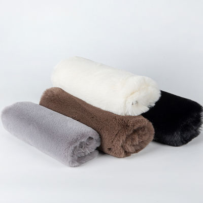 Soft Comfortable Luxury Long Pile Fake Rabbit Fake Fur Mink Shag Tessuto per cappuccio Sciarpa