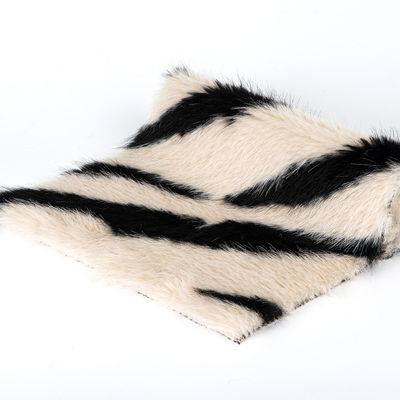58/60" larghezza Jacquard tessuto artificiale di pelliccia falsa per cappotto 100% acrilico materiale anteriore