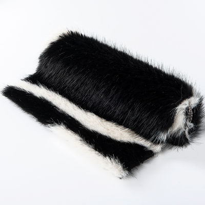 58/60" larghezza Jacquard tessuto artificiale di pelliccia falsa per cappotto 100% acrilico materiale anteriore