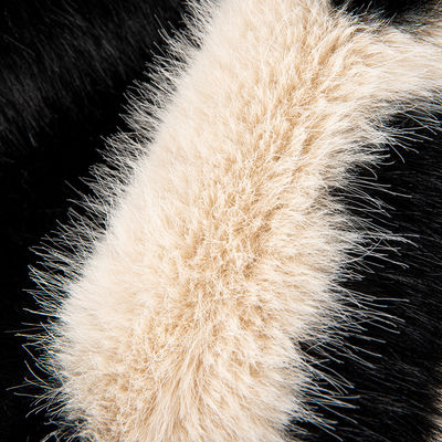 58/60" larghezza Jacquard tessuto artificiale di pelliccia falsa per cappotto 100% acrilico materiale anteriore