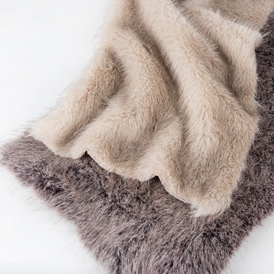 70-80 mm Lunghezza di pila Capelli acrilici Tippy Tintura Tessuti di pelliccia sintetica per cappotto invernale