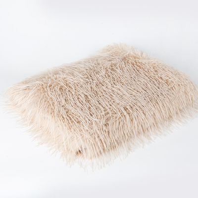 70-80 mm Lunghezza di pila Capelli acrilici Tippy Tintura Tessuti di pelliccia sintetica per cappotto invernale