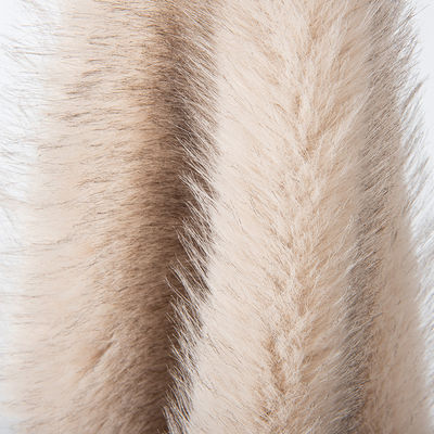 70-80 mm Lunghezza di pila Capelli acrilici Tippy Tintura Tessuti di pelliccia sintetica per cappotto invernale